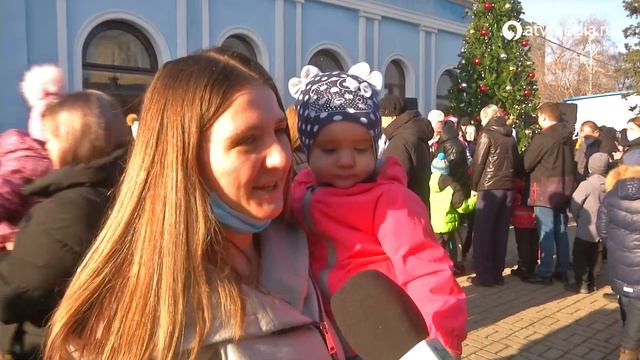 Дед Мороз на сказочном поезде посетил Ставрополь смотреть онлайн