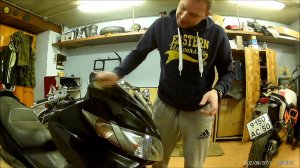 полировка пластика скутера