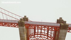 Golden Gate Bridge 3D Model