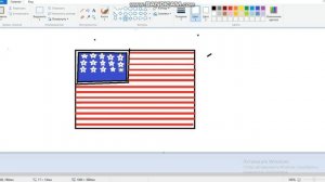 Рисую флаг США и России :3