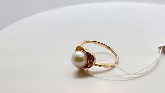 Золотое кольцо с Жемчугом культивированным смотреть онлайн