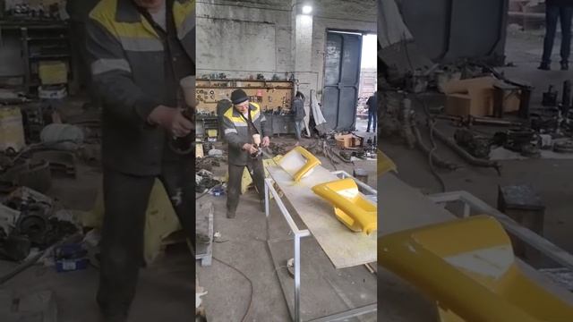 Покрасочные работы!Нанесение первого слоя!#покраска #краскопульт смотреть онлайн