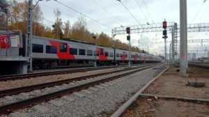 "10 Вагонная" Электропоезд Ласточка ЭС1П-032 Сообщением Нижний Новгород-Москва.