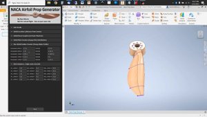 Modelling a NACA Airfoil Based Propeller on Autodesk Inventor:  Parametric Equations