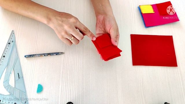 Ине салғыш кітапша. Игольница-книжка из фетра