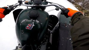 Навалило снега - пора кататся! / Днепр к650, мт-10, Predator/ Мототоксикоз