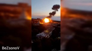 Уникальное видео вчерашнего удара по объекту в Днепропетровске
