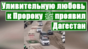 Удивительная любовь к Пророку ﷺ.. Дагестанцы расстелили ковровую дорогу для реликвий Пророка ﷺ