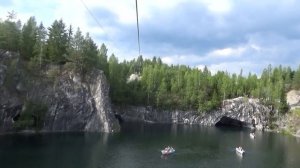 Рускеала  Полет над Мраморным Каньоном туда обратно