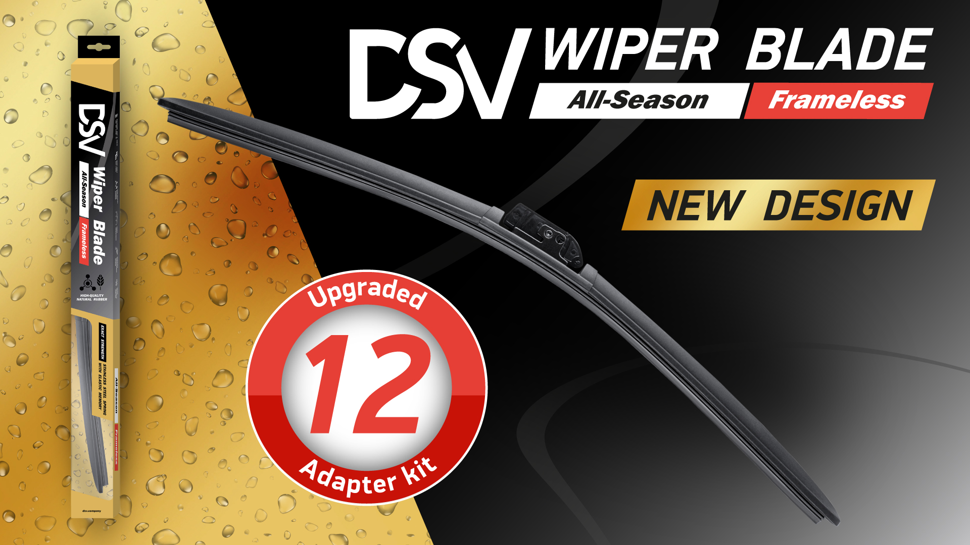 DSV standard All-Season Frameless Wiper Blade