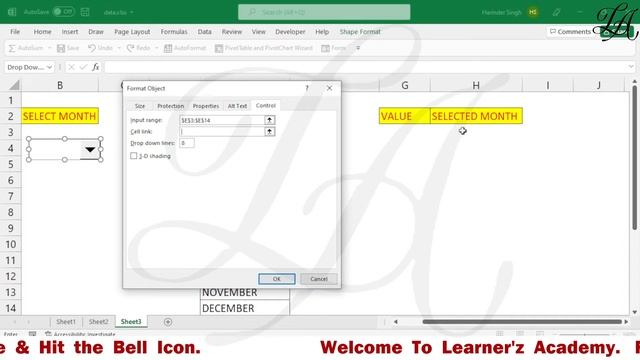 Create and Use a Combo Box in Excel | Excel Combo Box without VBA | FORM CONTROL COMBO BOX | EXCEL смотреть онлайн
