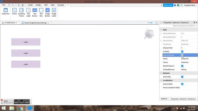 How to make a full screen gui on roblox studio. смотреть онлайн