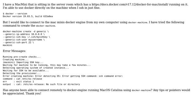 Connecting to docker-engine on remote mac using docker-machine смотреть онлайн