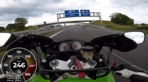 Kawasaki ZX-9R 0-280 Km/h - GPS - TOP SPEED - ACCELERATION - TIMING