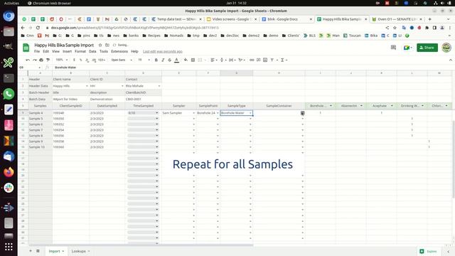 Bulk Sample Import смотреть онлайн