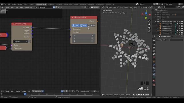 [Tut] Follow/Instancing on spline - blender animation node; AN-preset ...