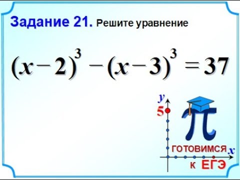 ОГЭ-20. Уравнение. Куб разности двух чисел