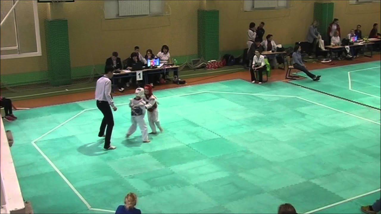 Taekwondo WTF. VIII Первенство Кубок Главы г. Дзержинский. 05.04.2015. Труфанов-Мишкарёв.