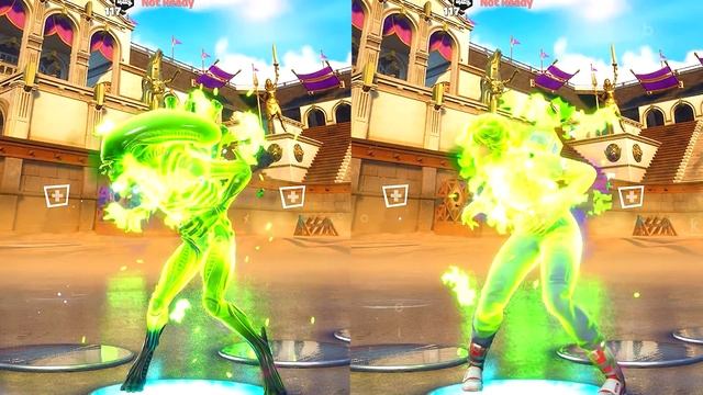 Fortnite Alien Xenomorph and Ellen Ripley Skins doing All Built-In Dances and Emotes (Xeno Menace)! смотреть онлайн