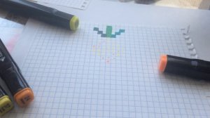 Рисуем ананас по квадратикам