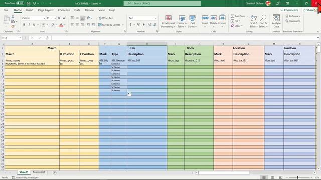 SOLIDWORKS ELECTRICAL EXCEL AUTOMATION