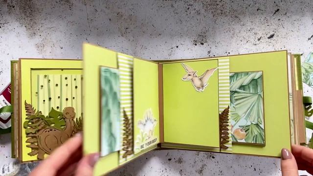 ОБЗОР | Скрап альбома с поп-ап конструкциями "My Little Dino " | Скрапбукинг | идеи своими руками смотреть онлайн