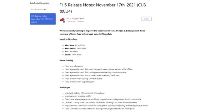 #Forzathon Shop WORKING Forza Horizon 5 November 17TH HOTFIX UPDATE Release Notes | FH5 Update смотреть онлайн