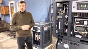 Обзор сборки для лазерной резки: винтовой компрессор IronMac 15 кВт на ресивере с осушителем