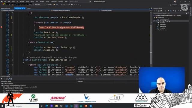 Debugging tips and tricks with Visual Studio - Virtual Developers Conference 2020