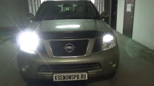 Улучшение света Nissan Pathfinder  с заменой линз + HPL Crossfire