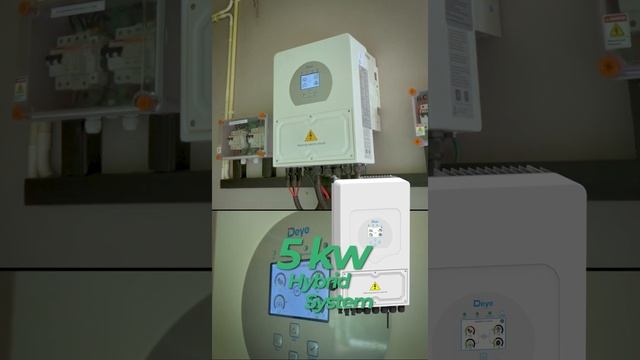 5kW Hybrid Solar Installation with DEYE Hybrid (On-Grid + Off Grid) Inverter Kerala