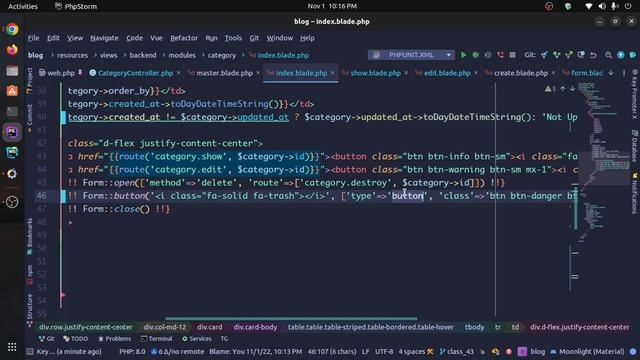 Laravel 9 Blog Project | Part - 4 | Category CRUD | Sweetalert | Web Learn BD