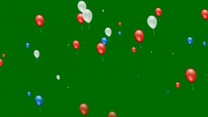 Футаж HD. Летят воздушные шары, хромакея