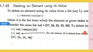 Deleting/Updating List in python  Class xi IP