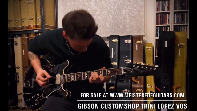 For sale @ MEISTEREDEGUITARS.com - Gibson customshop Trini Lopez ebony vos! Demo @grundmaximilian 🙏 смотреть онлайн