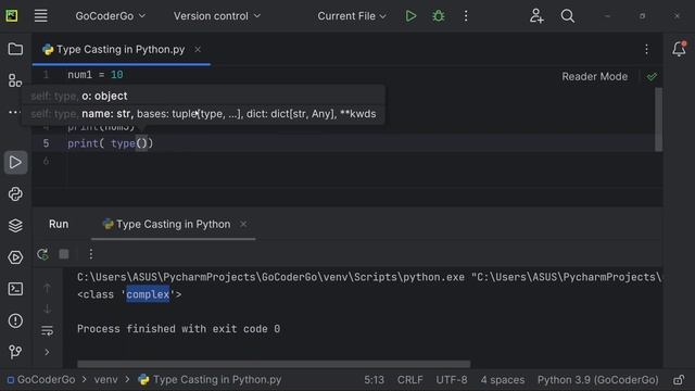 Type Casting in Python | What is Type casting ? |How to convert an integer to float/string in Pytho