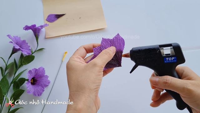 How To Make Petunia Paper Flower / Paper Flower / Góc nhỏ Handmade смотреть онлайн
