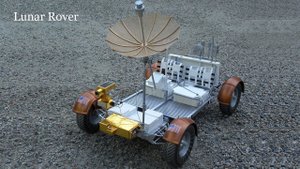 Lunar rover LRV, Apollo 16, Grand Prix in HD (Moon, 1972).  Лунный ровер, Большой Приз (Луна, 1972).