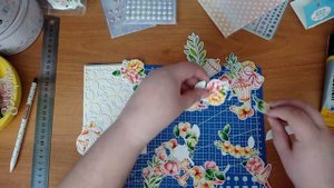 Очень красивая открытка своими руками! Скрапбукинг для новичков.