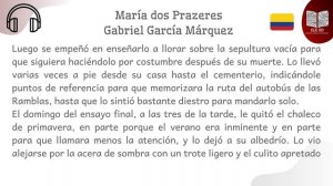 Maria dos Prazeres (audio) | Gabriel García Márquez | audiolibro ?  #ele