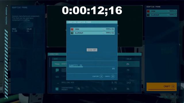 STARFIELD XBOX 1 Minute Test XP Farm-Approximately 84,000 XP Per Hour