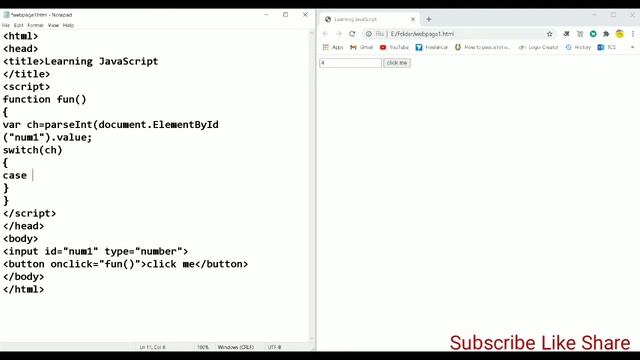 How to use Switch case statement using JavaScript || Switch case statement || JavaScript skills