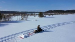 ЛЫЖНАЯ ТРАССА. ПРОКЛАДЫВАЮ ЛЫЖНУЮ ТРАССУ ДЛЯ БЕГОВЫХ ЛЫЖ.