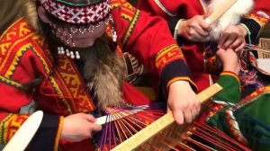 Изготовление национального ненецкого пояса на бердо