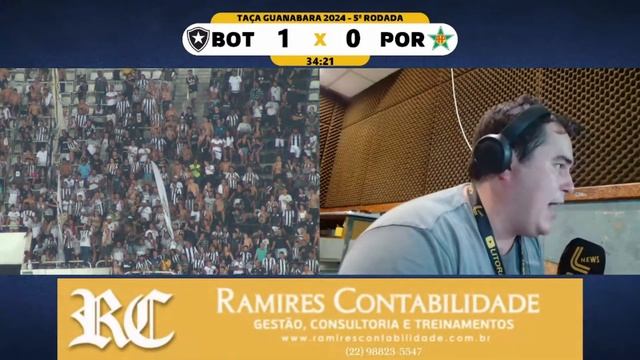 BOTAFOGO X PORTUGUESA TRANSMISSÃO AO VIVO DIRETO DO NILTON SANTOS - CAMPEONATO CARIOCA 2024 RODADA