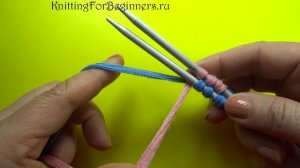 Двухсторонний набор петель на спицы для жаккарда