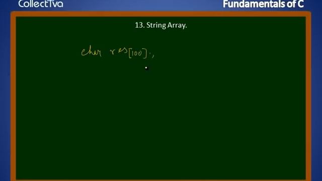 #13 String Array in C Language || C language In Tamil
