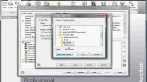 AutoDesk INVENTOR Basic Training 13 ( New Project )