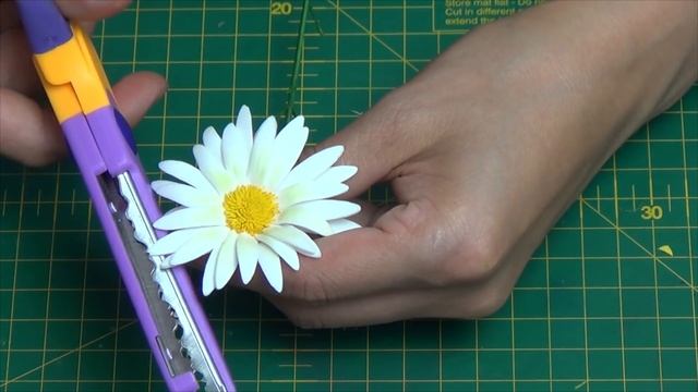 Ромашка мастер класс, Фоамиран цветы, Мастер класс из фоамирана Foam Flouwers