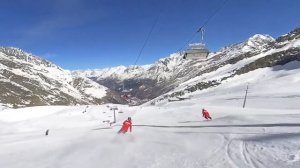 7,6 km non stop carving in Saas Fee in 8min 30.